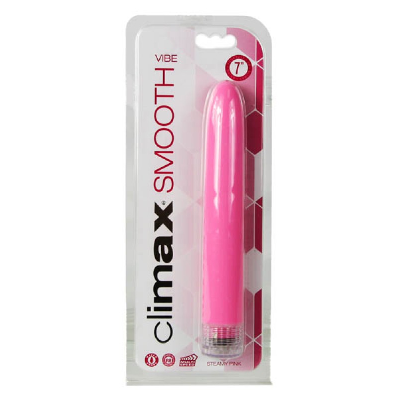 Climax Smooth 7-inch Vibrator - Steamy Pink